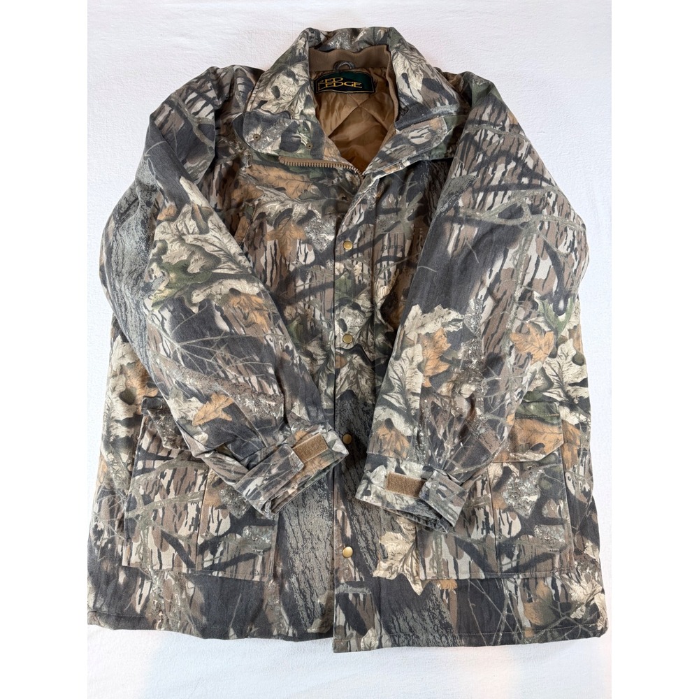 Red Ledge Camo Hunting Jacket Mens Insulated Parka Hooded Woodland 2XL